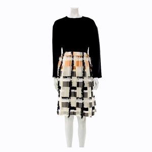 Chloe’ Plaid Print A-Line Dress 38